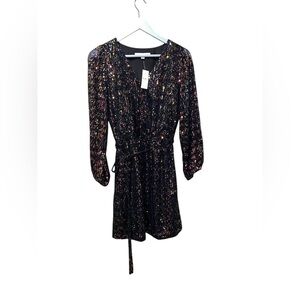 LOFT Multicolor Sequin Dress – Size Small